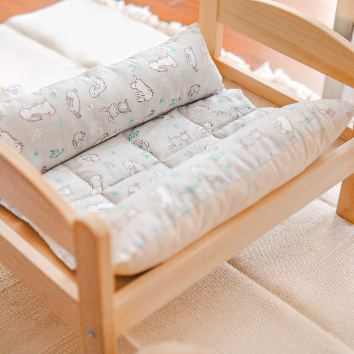 (ONLY 1) MEDIUM Bun Bed *20% off automatically applied at checkout* - Grey bunny