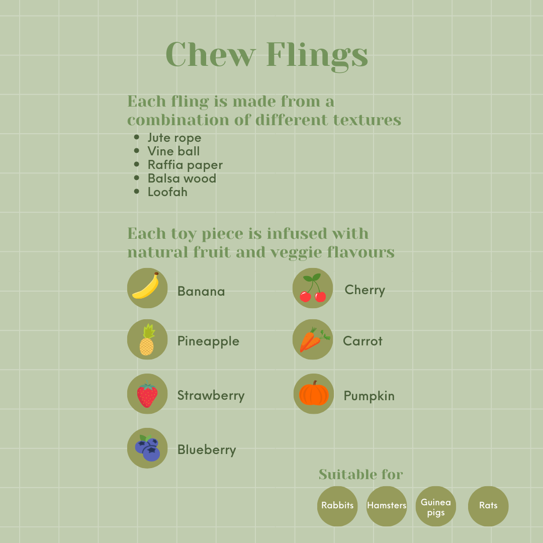 Chew Fling Toys *currently 2-3 week processing time*