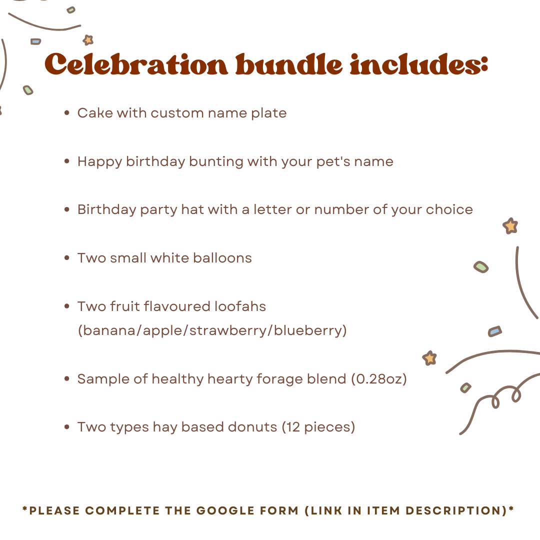 Bunday birthday palooza | Party celebration bundle (accepting orders for birthdays on October 24th and onwards)