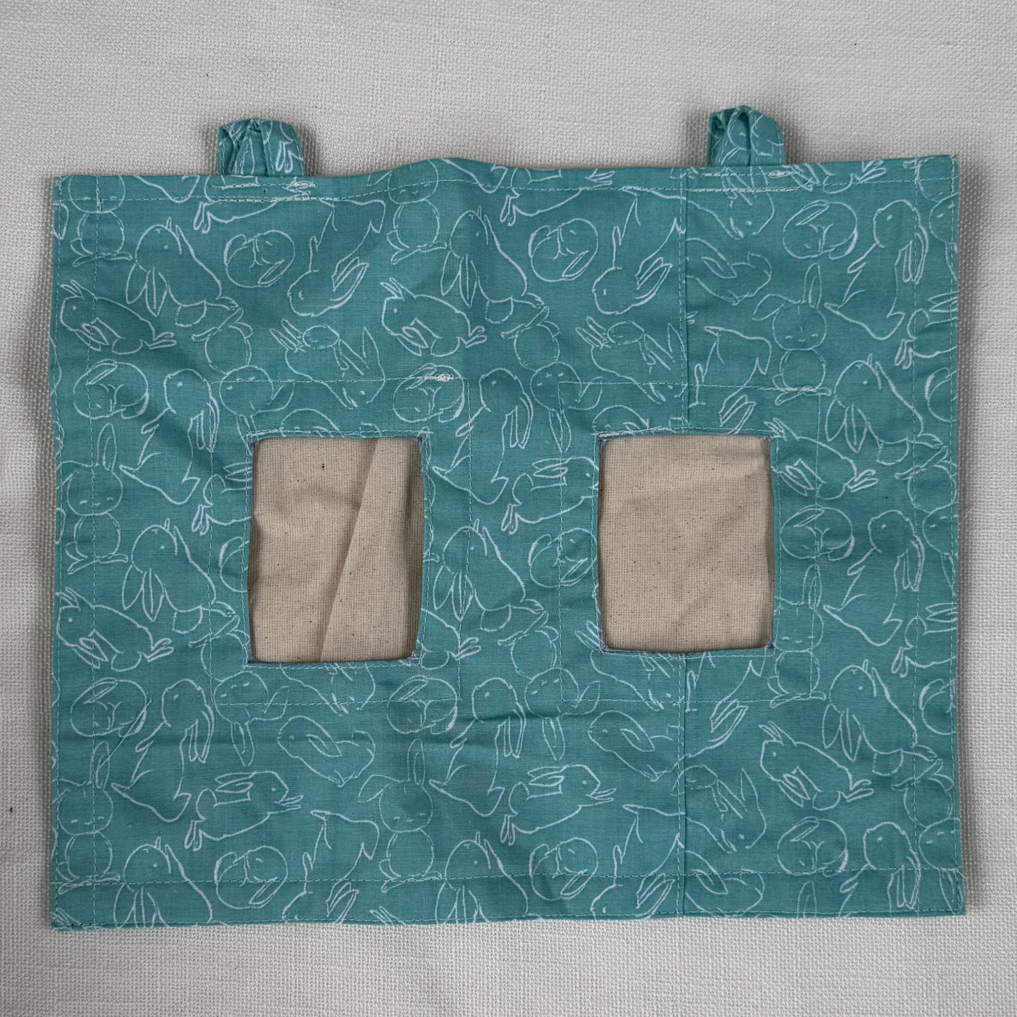 SMALL Bag-O-Hay *20% off automatically applied at checkout* - Teal bunny (with patching)