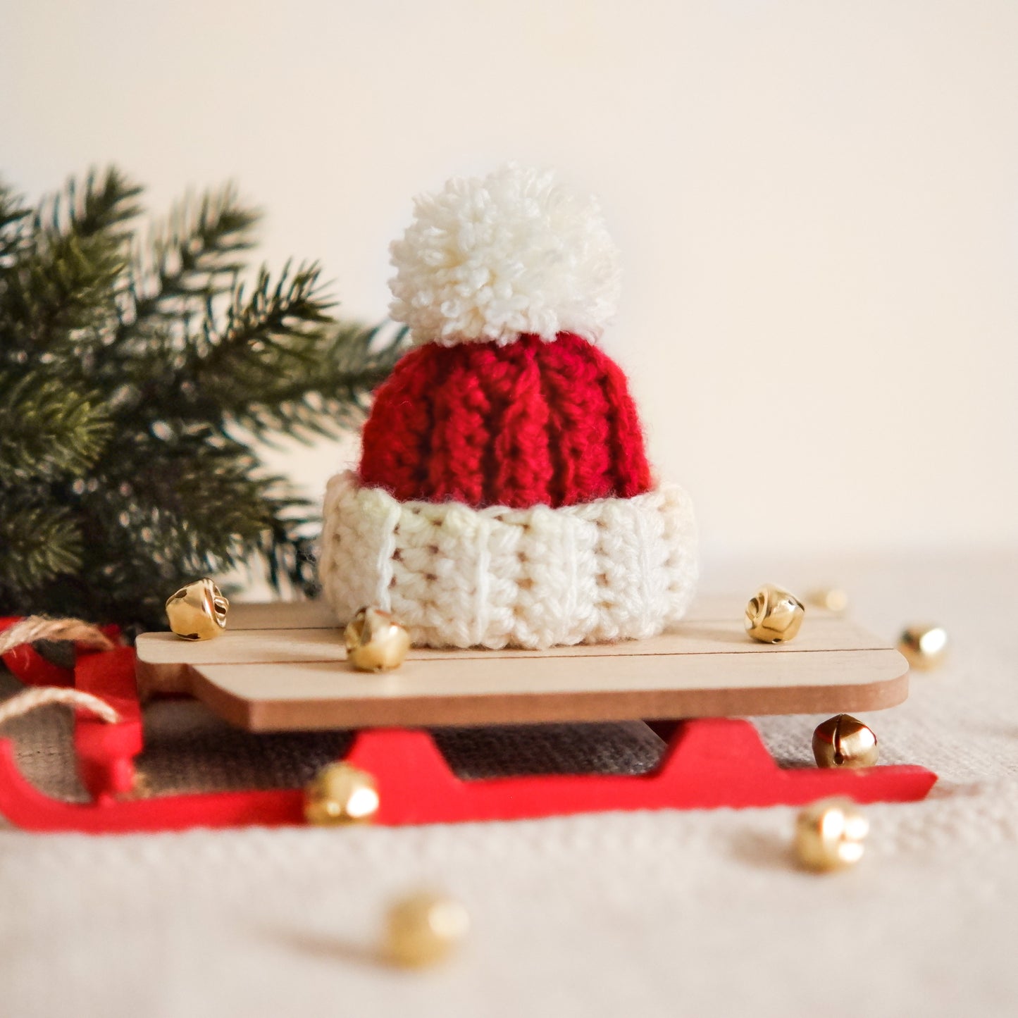 Santa bun beanie | for lop-eared rabbits